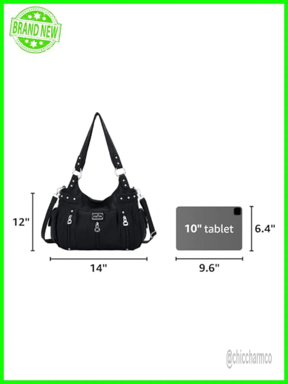 Washed Faux Leather Hobo Satchel Crossbody Shoulder Bag Tote Purse